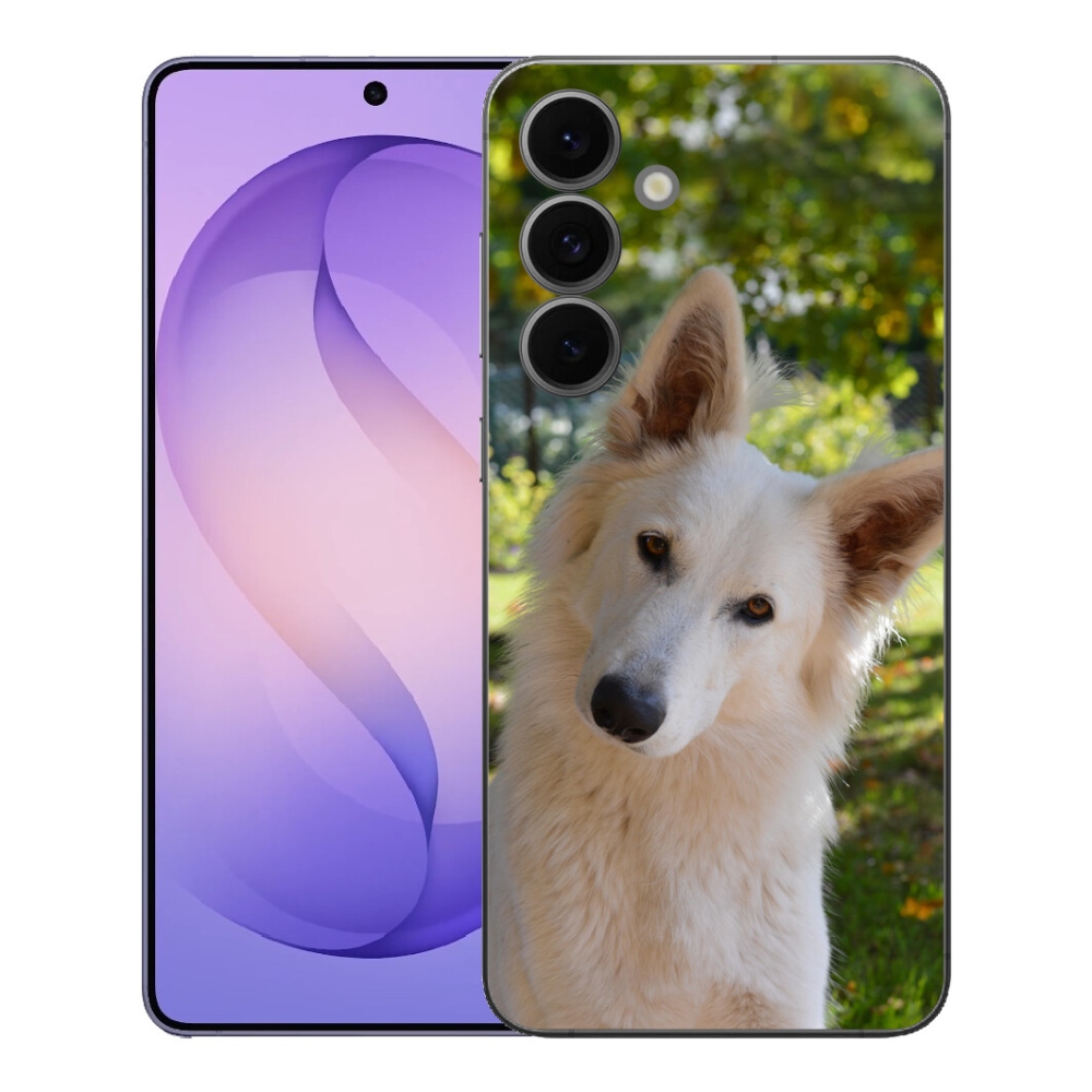 mmCase gél tok a Samsung Galaxy S26 FE-hez – fehér svájci juhászkutya 1