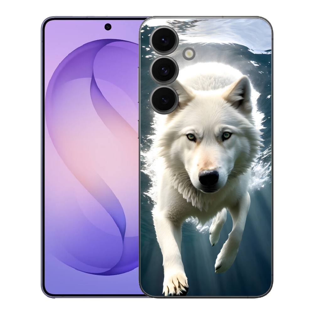 mmCase géltok a Samsung Galaxy S26 FE-hez – fehér farkas