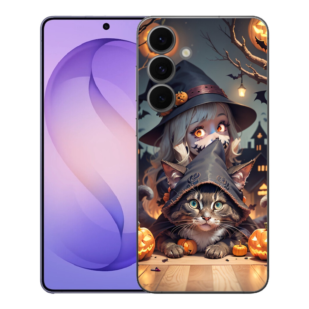 mmCase gél tok a Samsung Galaxy S26 FE-hez – boszorkány macskával
