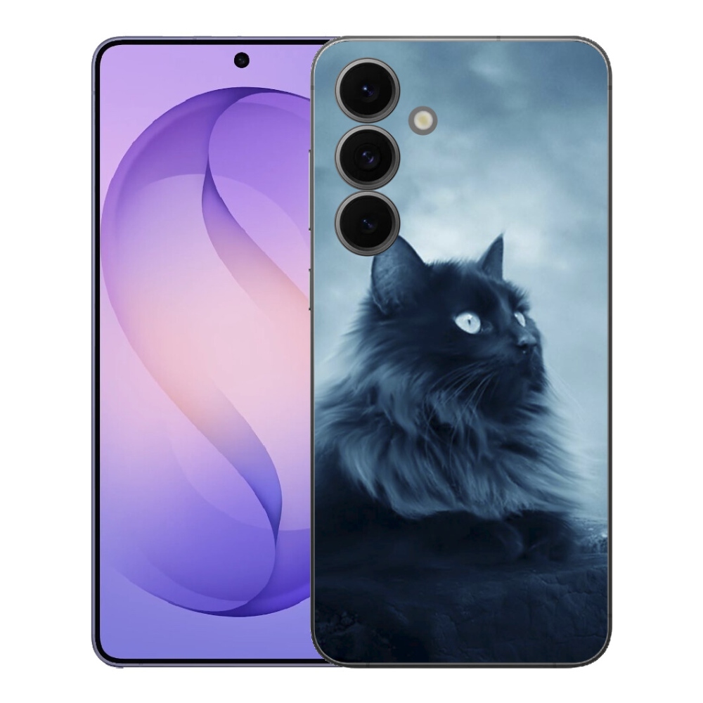 mmCase gél tok a Samsung Galaxy S26 FE-hez – fekete macska 1