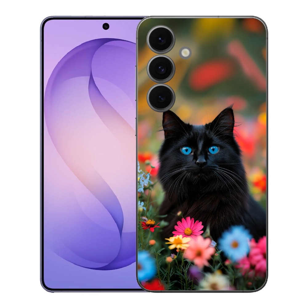 mmCase gél tok a Samsung Galaxy S26 FE-hez – fekete cica 4