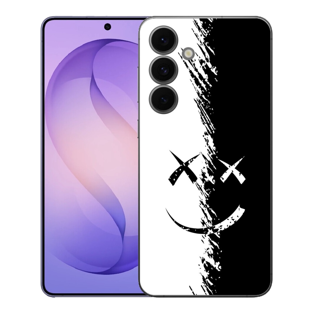 mmCase gél tok a Samsung Galaxy S26 FE-hez – fekete-fehér smiley