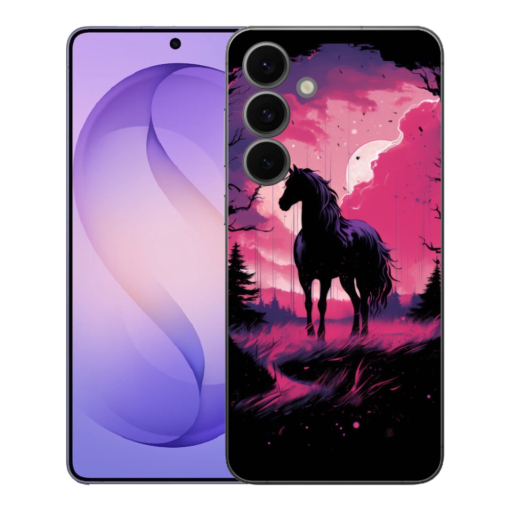 mmCase géltok a Samsung Galaxy S26 FE-hez – fekete rajzolt ló 1