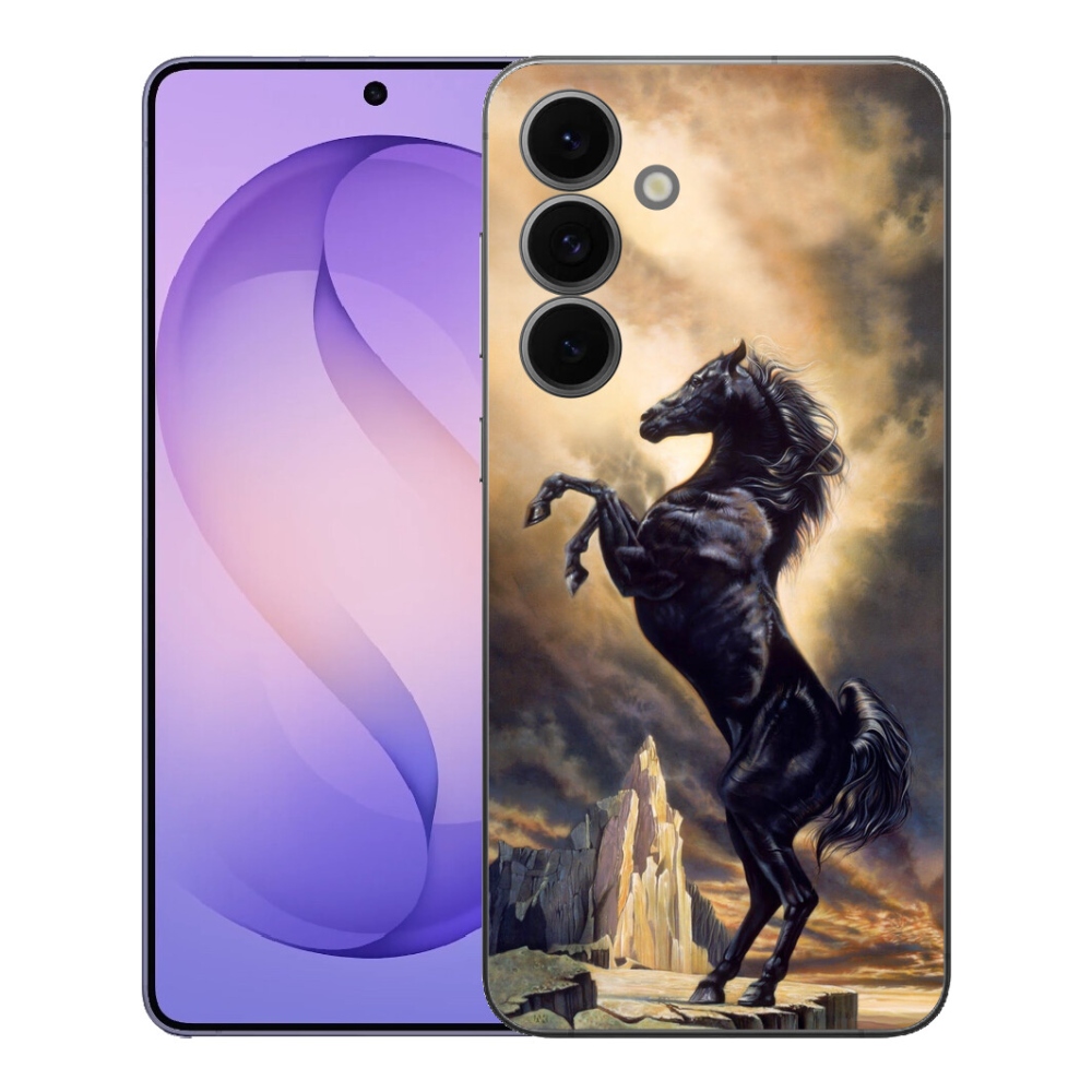 mmCase géltok a Samsung Galaxy S26 FE-hez – fekete rajzolt ló