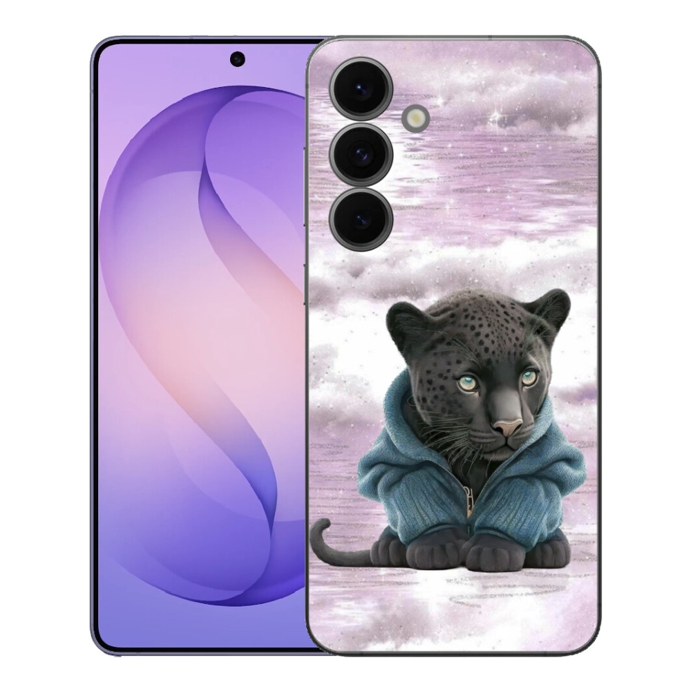 mmCase géltok a Samsung Galaxy S26 FE-hez – fekete párduc pulóverben