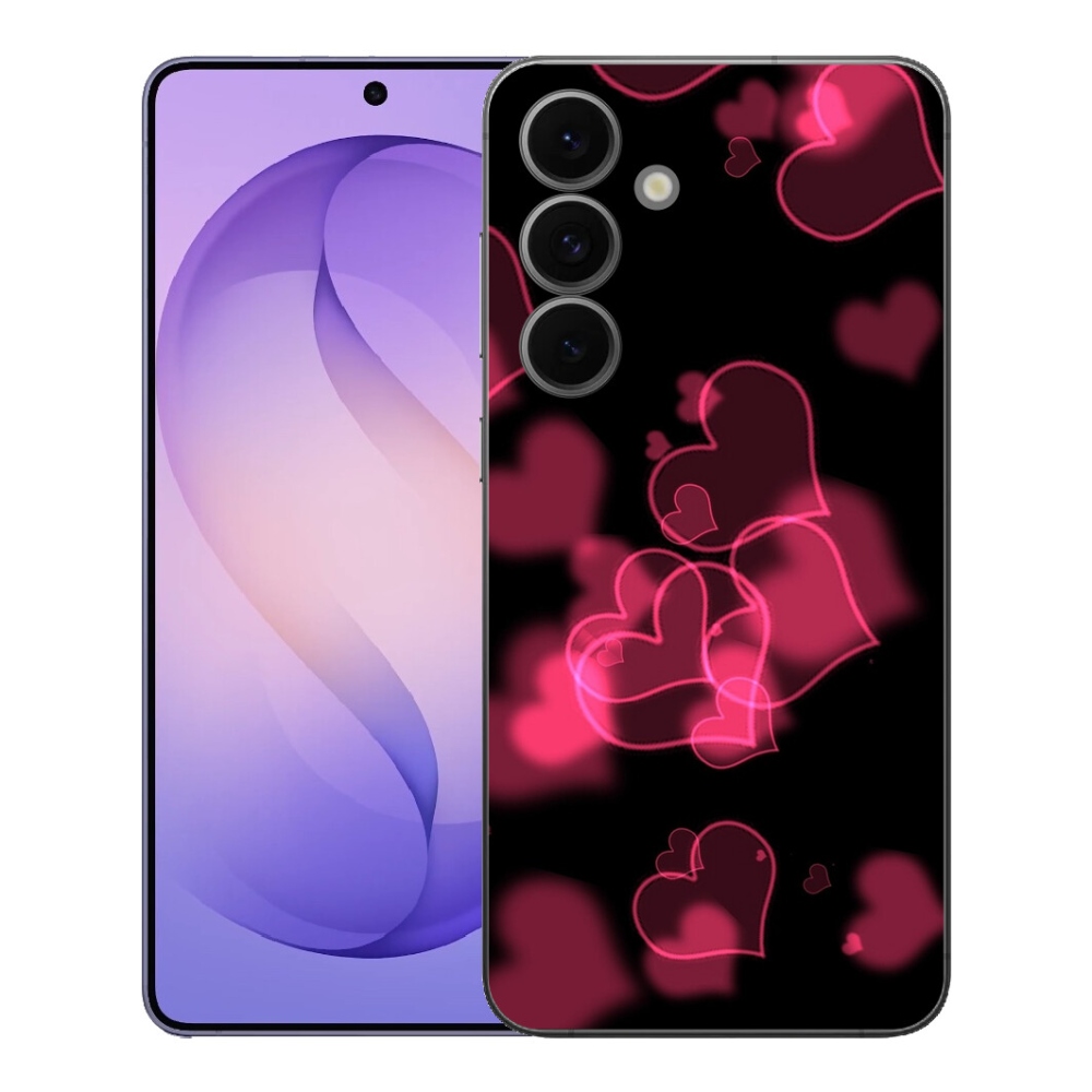 mmCase gél tok a Samsung Galaxy S26 FE-hez – piros szívecskék