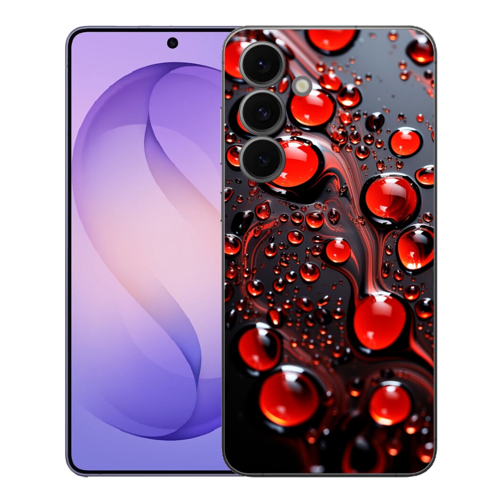 mmCase gél tok a Samsung Galaxy S26 FE-hez – piros cseppek 2