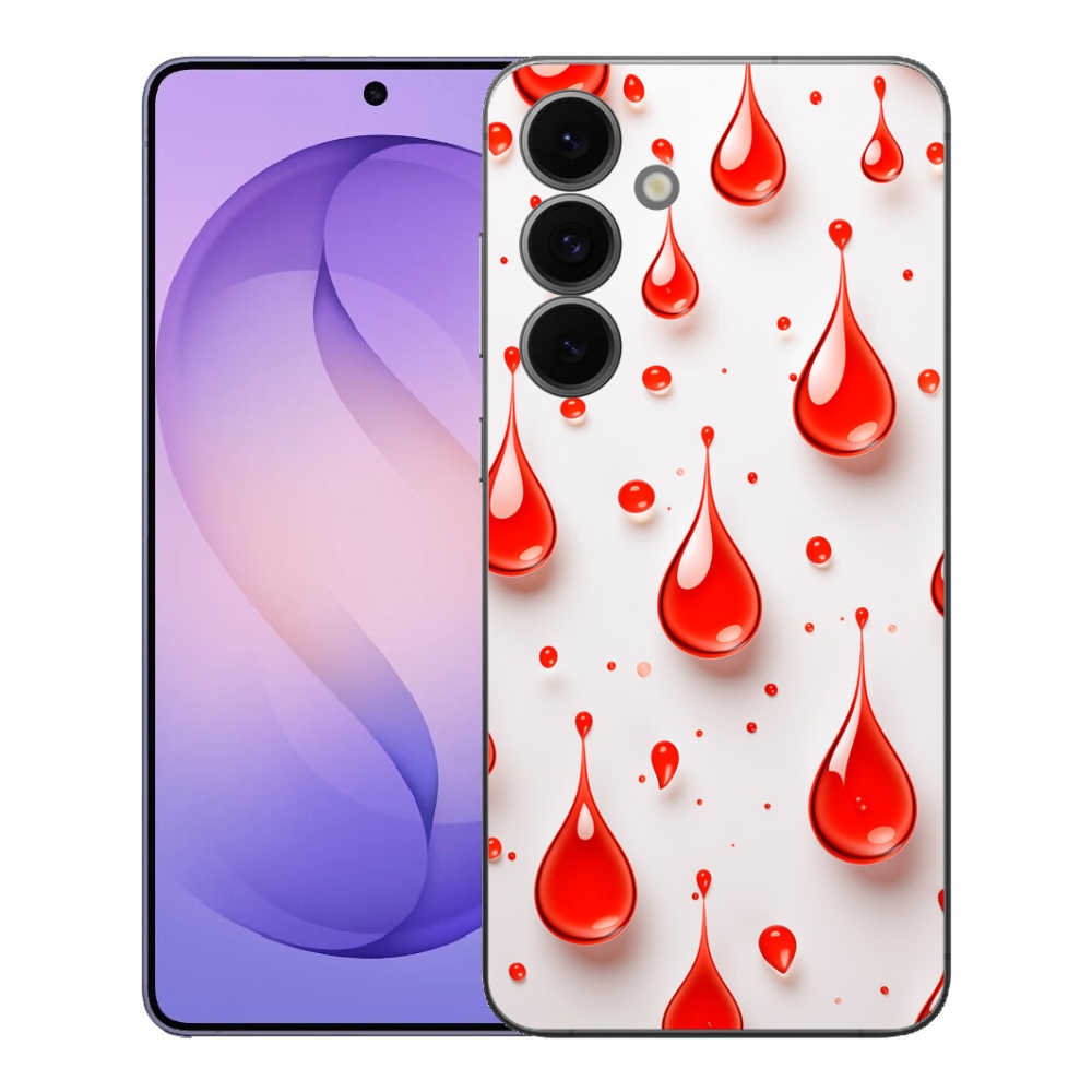 mmCase gél tok a Samsung Galaxy S26 FE-hez – piros cseppek