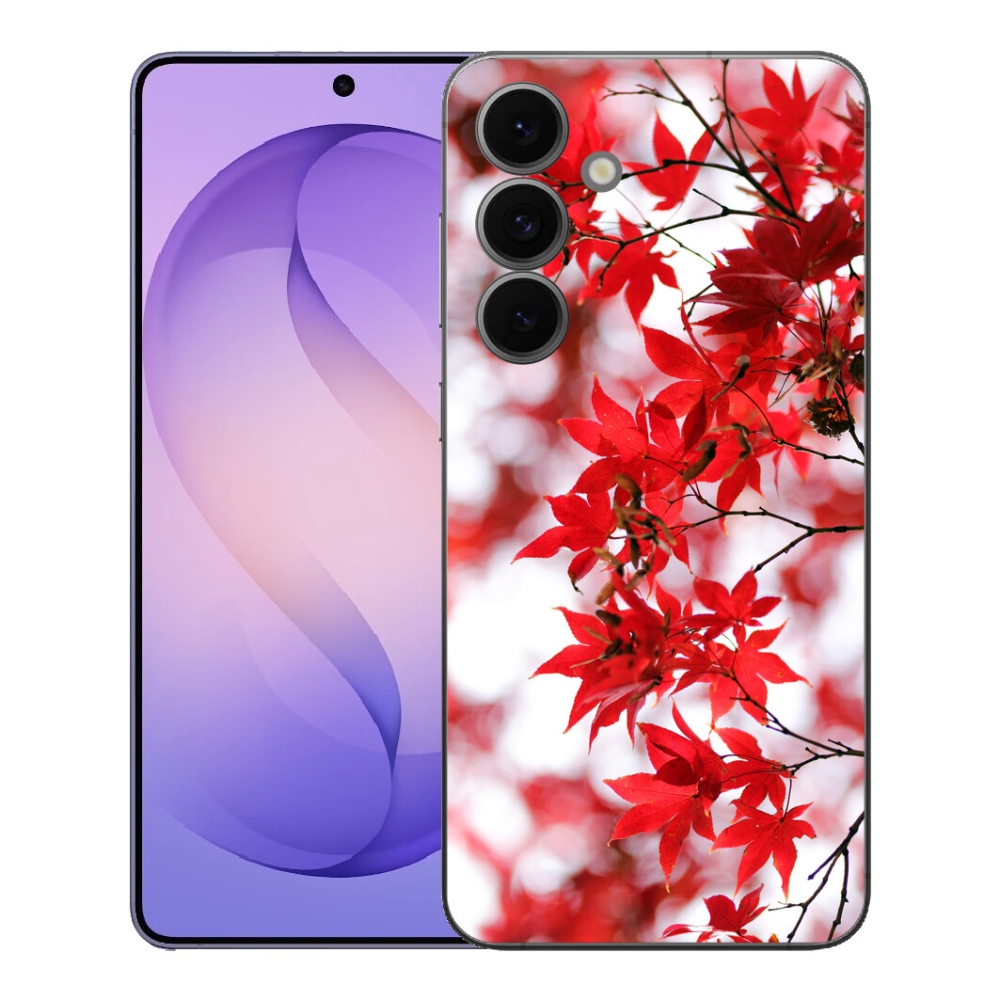 mmCase gél tok a Samsung Galaxy S26 FE-hez – vörös levelek