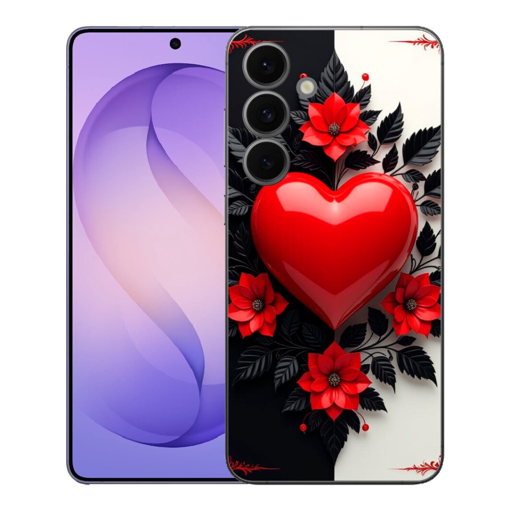 mmCase gél tok a Samsung Galaxy S26 FE-hez – piros szív