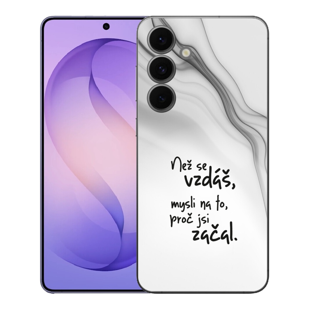 mmCase gél tok a Samsung Galaxy S26 FE-hez – idézet 2, fehér háttérrel