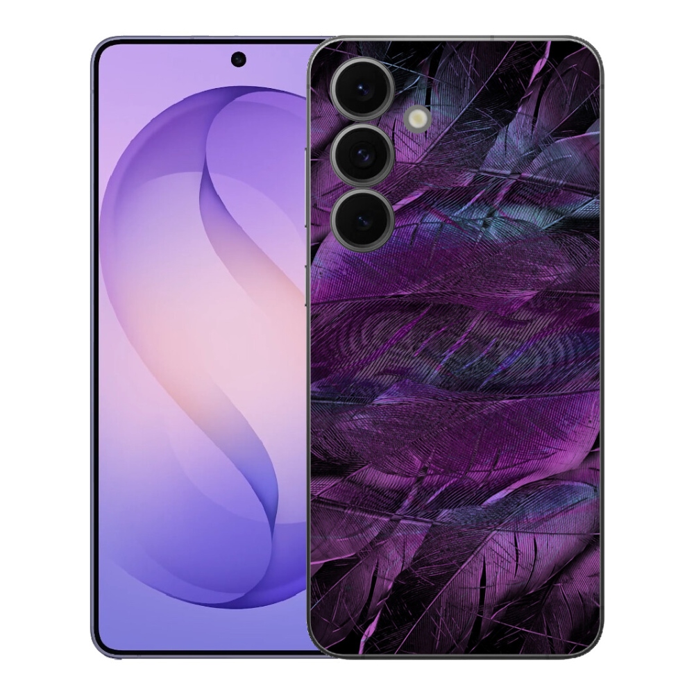 mmCase gél tok a Samsung Galaxy S26 FE-hez – lila tollak