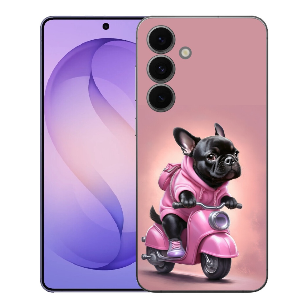 mmCase gél tok a Samsung Galaxy S26 FE-hez – francia buldog robogón