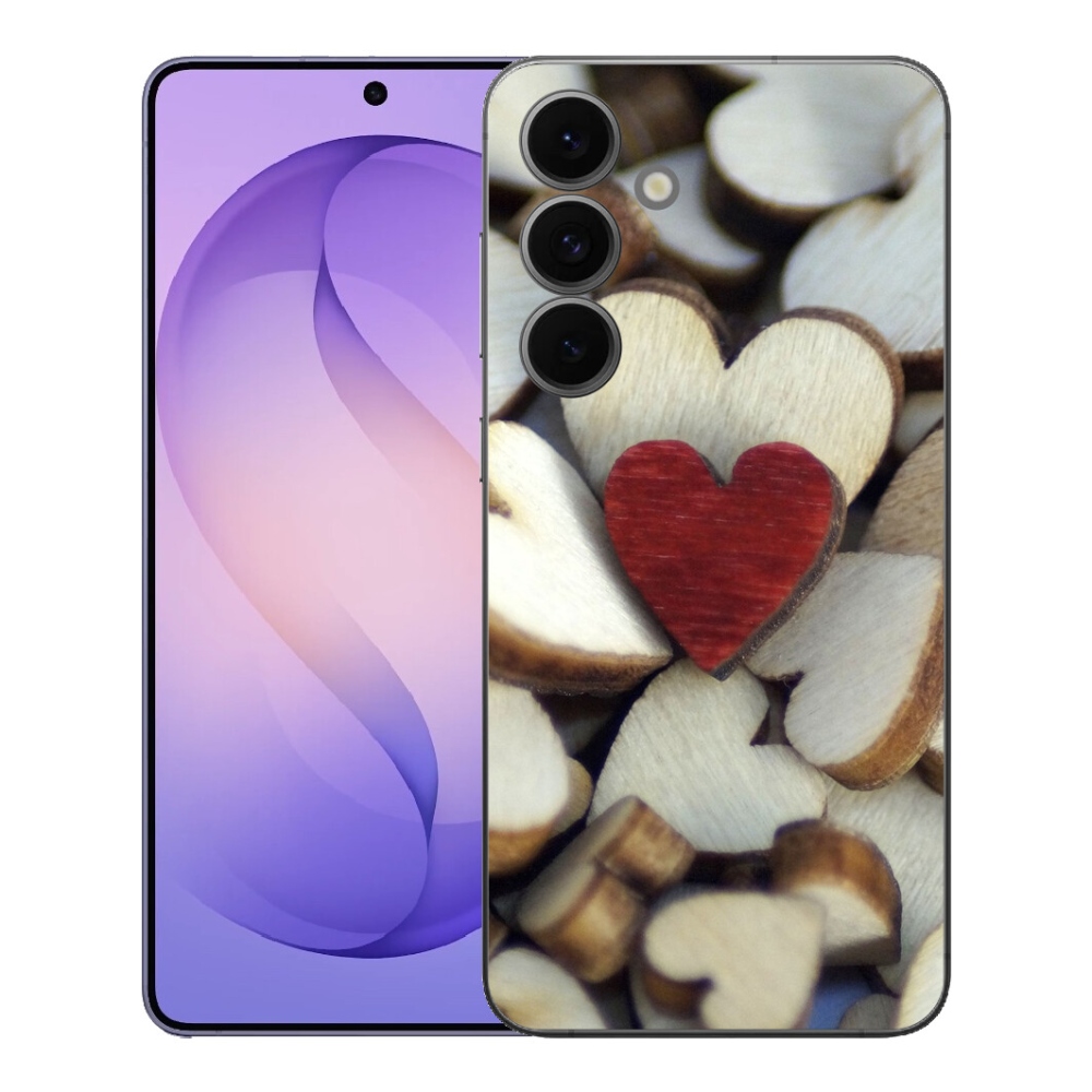 mmCase géltok a Samsung Galaxy S26 FE-hez – gravírozott piros szív 