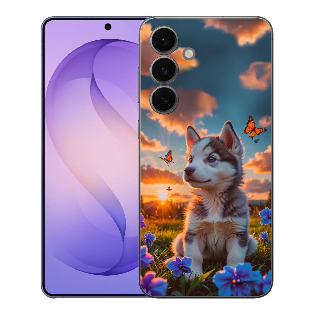 mmCase gél tok a Samsung Galaxy S26 FE-hez – husky naplementekor