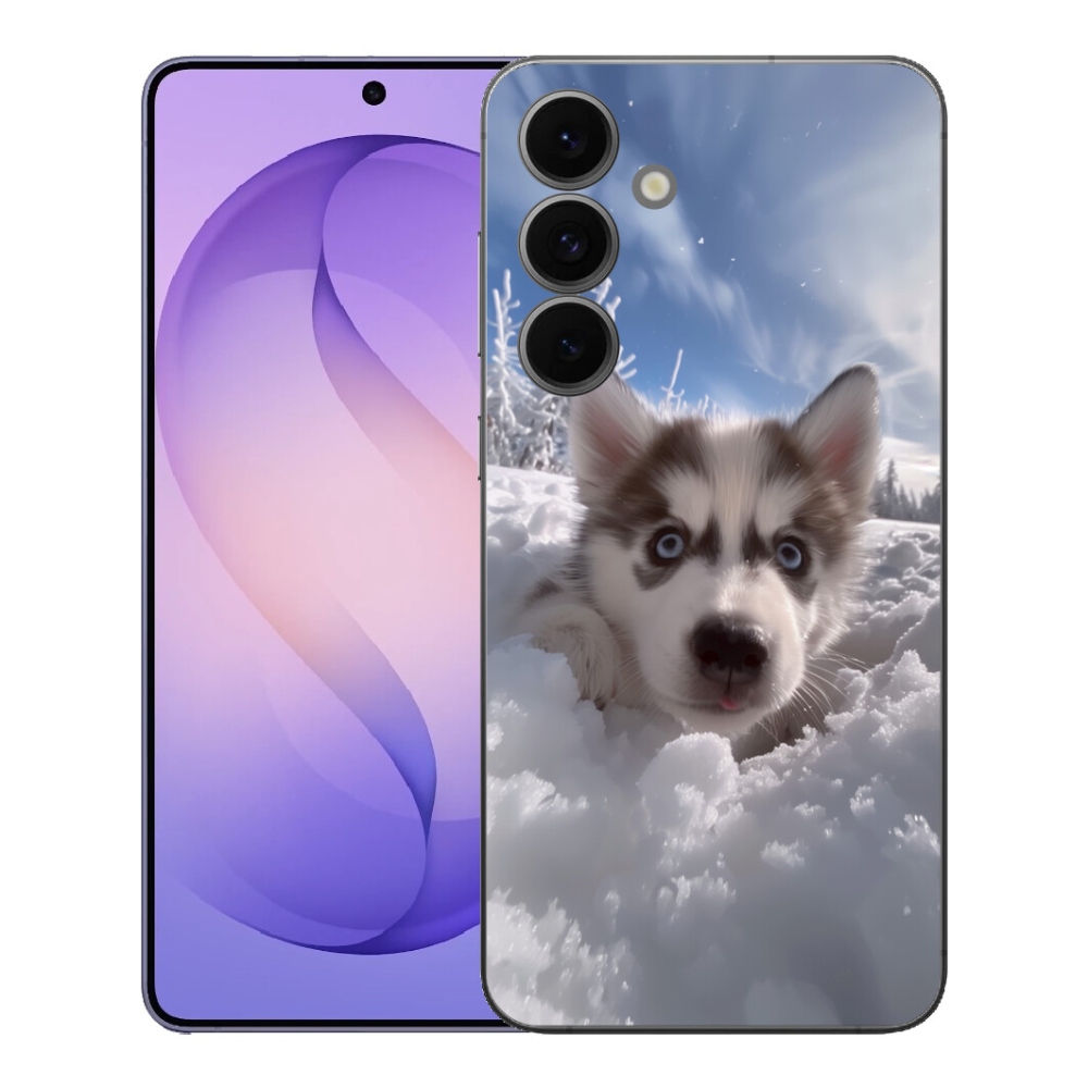 mmCase gélhuzat a Samsung Galaxy S26 FE-hez – husky a hóban
