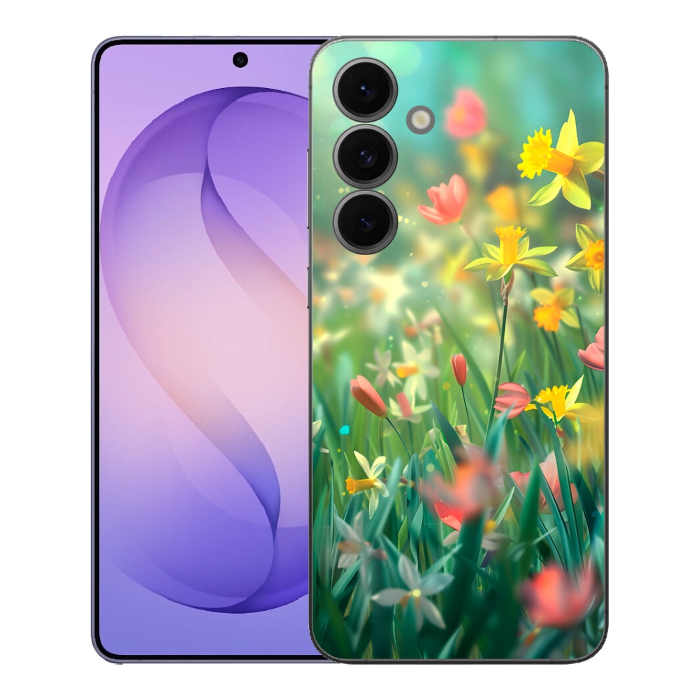 mmCase gél tok a Samsung Galaxy S26 FE-hez – tavaszi virágok