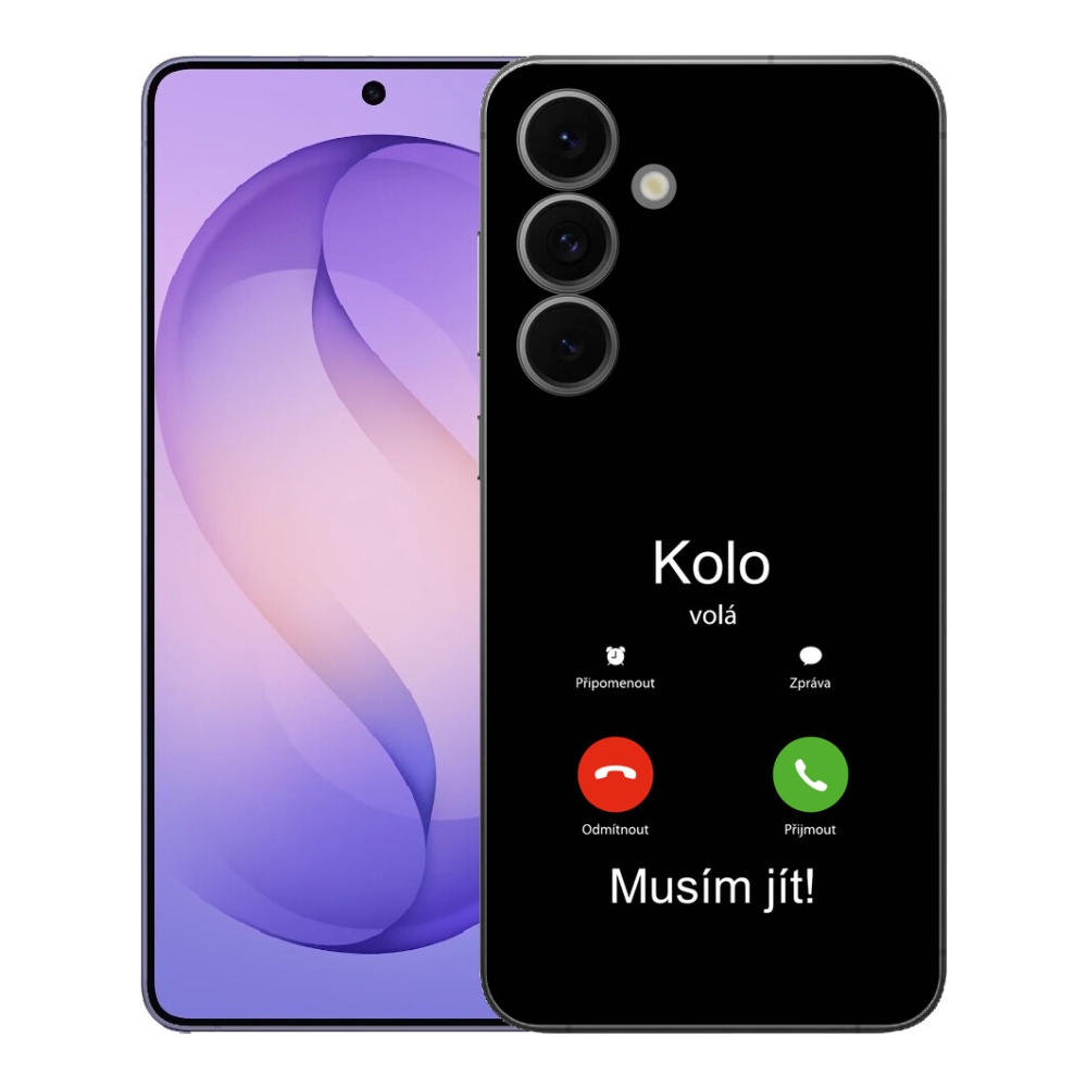 mmCase gél tok a Samsung Galaxy S26 FE-hez – „A kerék hív” fekete háttérrel