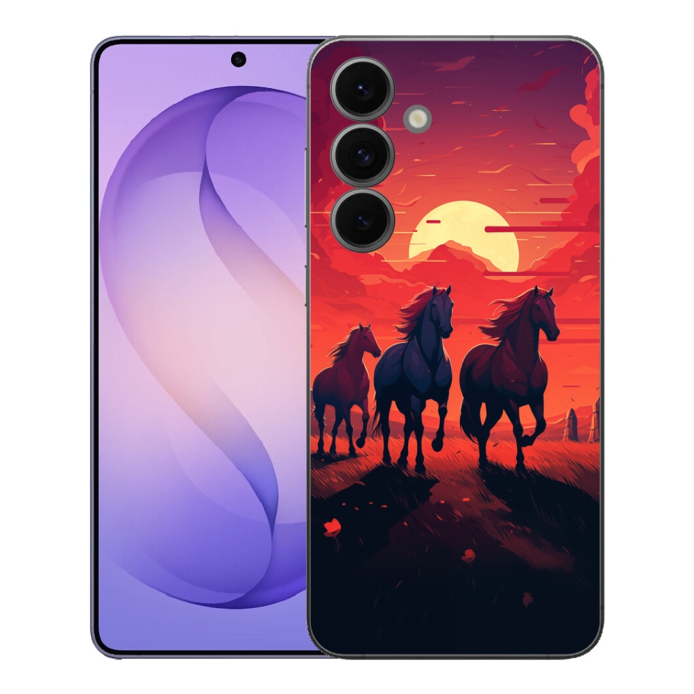 mmCase gél tok a Samsung Galaxy S26 FE-hez – lovak és naplemente