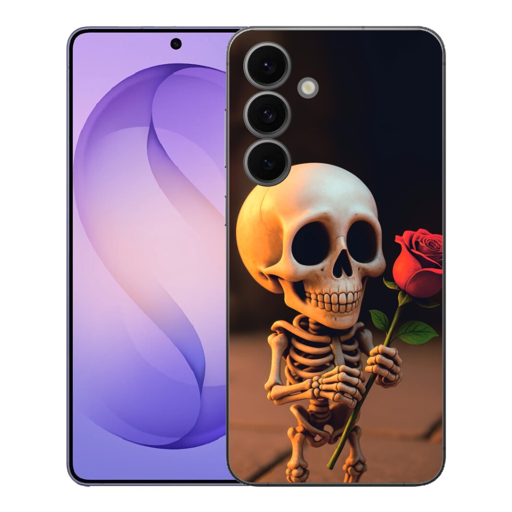mmCase géltok a Samsung Galaxy S26 FE-hez – csontváz rózsával