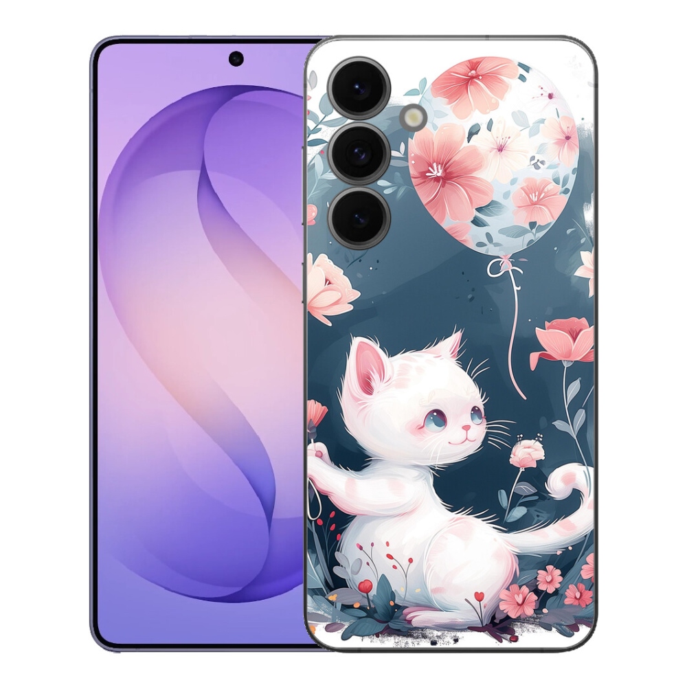 mmCase géltok a Samsung Galaxy S26 FE-hez – cica léggömbbel