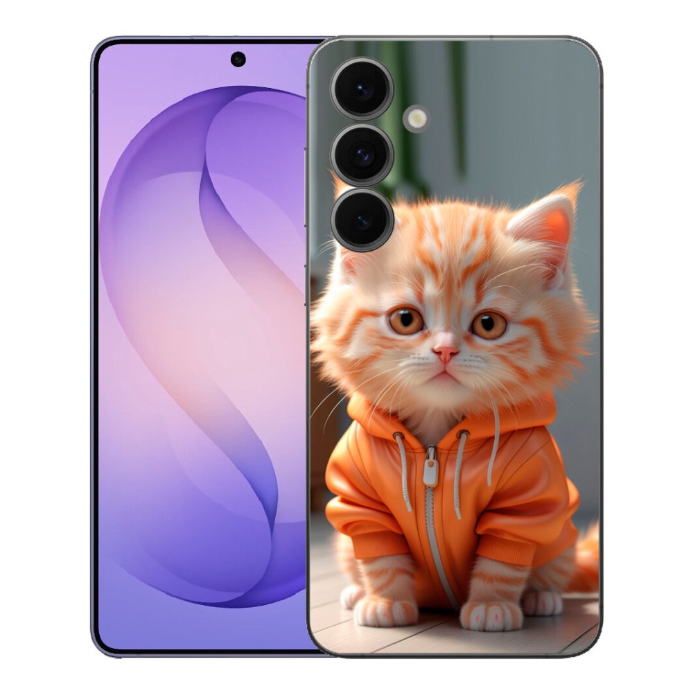 mmCase gélhuzat a Samsung Galaxy S26 FE-hez – pulóveres cica