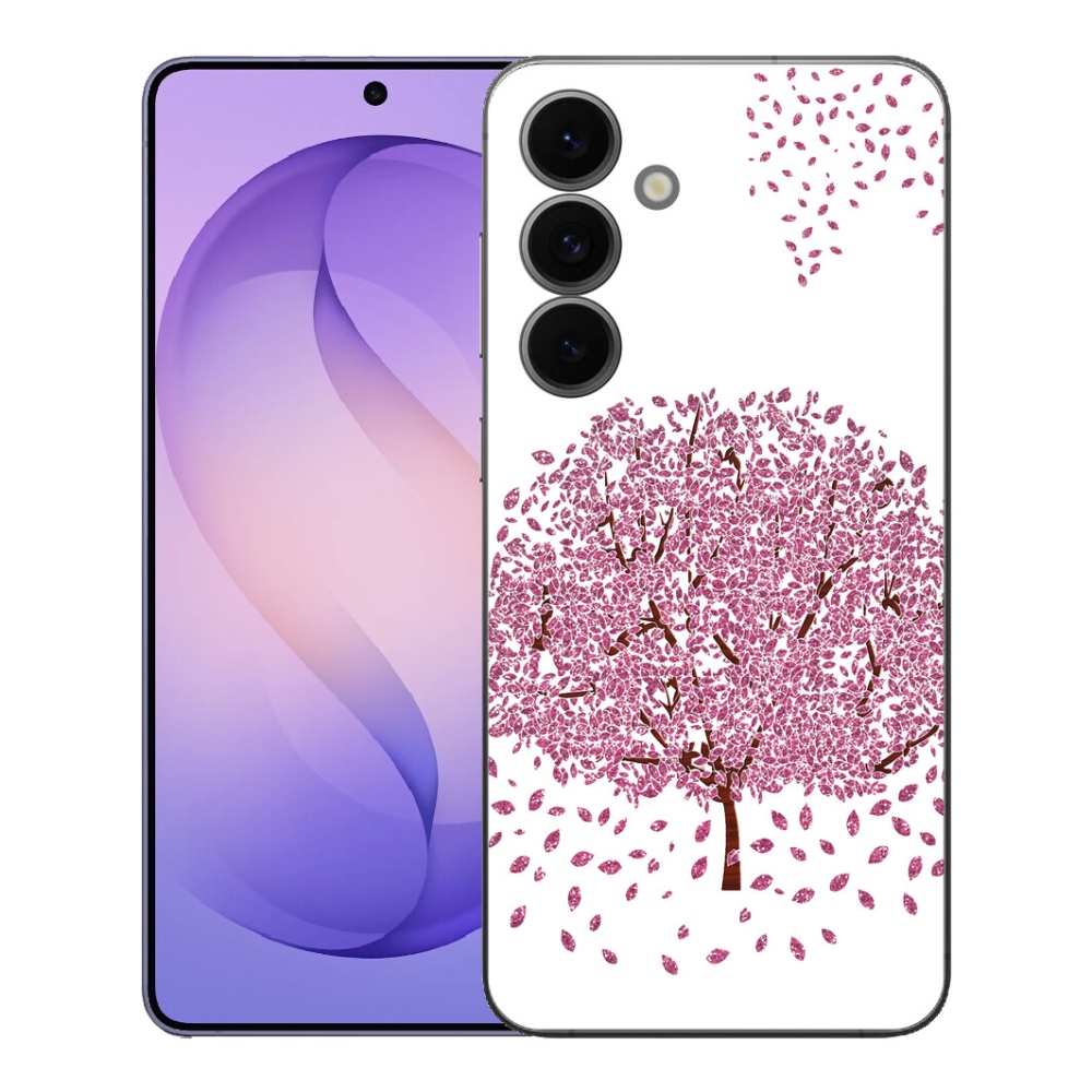 mmCase gél tok a Samsung Galaxy S26 FE-hez – rajzolt fa levelekkel