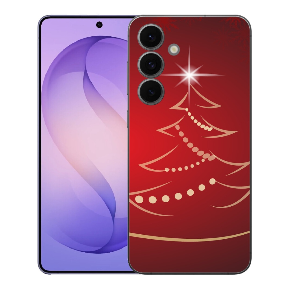 mmCase gél tok a Samsung Galaxy S26 FE-hez – rajzolt karácsonyfa