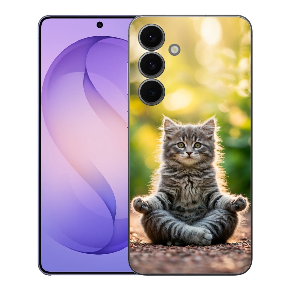 mmCase gél tok a Samsung Galaxy S26 FE-hez – meditáló cica
