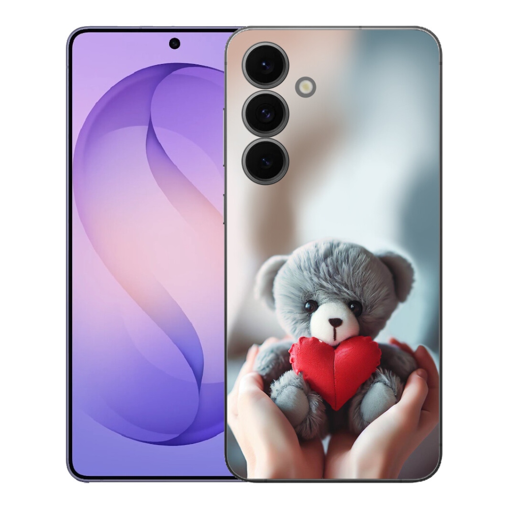 mmCase gél tok a Samsung Galaxy S26 FE-hez – mackó a szerelmeseknek