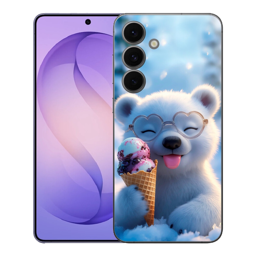 mmCase gél tok a Samsung Galaxy S26 FE-hez – mackó fagylalttal