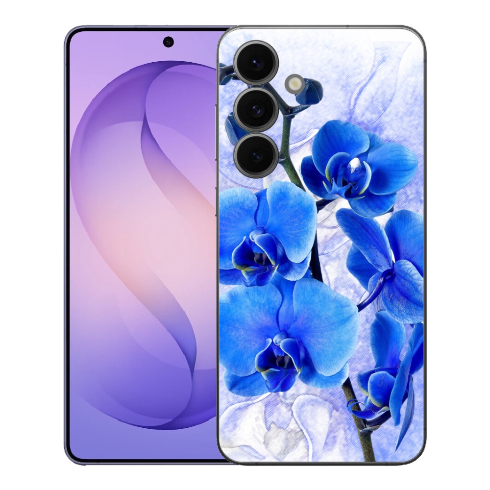mmCase gél tok a Samsung Galaxy S26 FE-hez – kék virágok