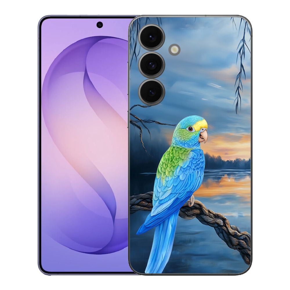 mmCase gél tok a Samsung Galaxy S26 FE-hez – kék papagáj