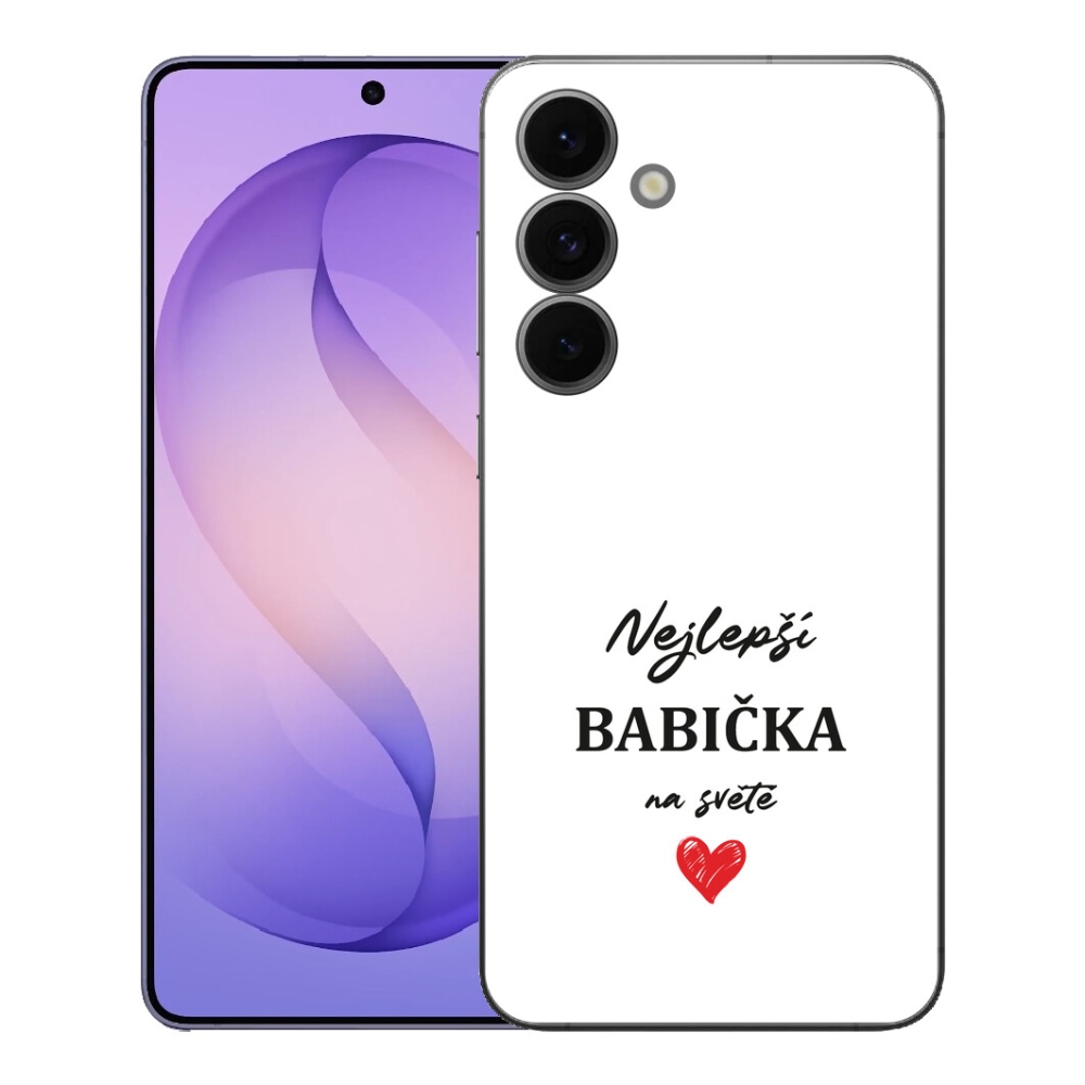 mmCase gél tok a Samsung Galaxy S26 FE-hez – a legjobb nagymama 1 fehér háttérrel