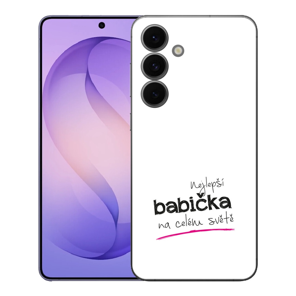 mmCase gél tok a Samsung Galaxy S26 FE-hez – a legjobb „nagymama” 4 fehér háttérrel
