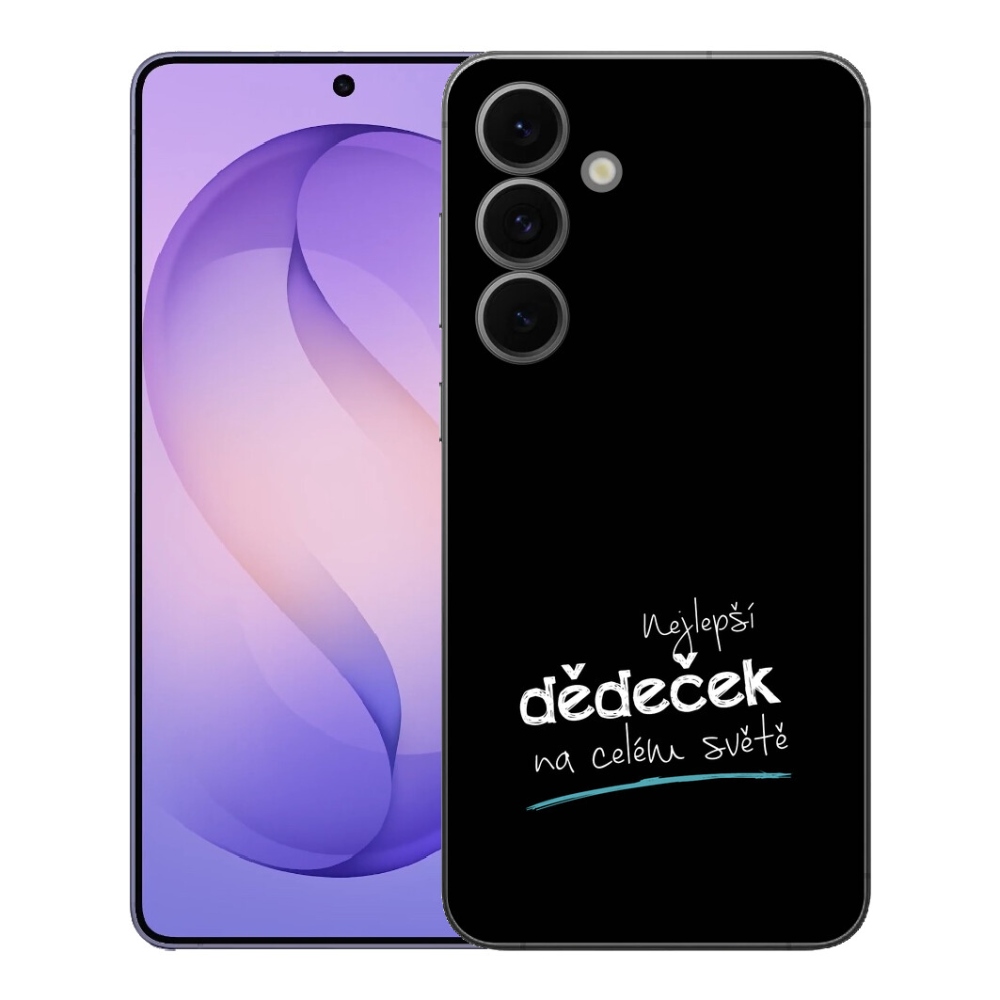 mmCase gél tok a Samsung Galaxy S26 FE-hez – a legjobb „nagypapa 3” fekete háttérrel