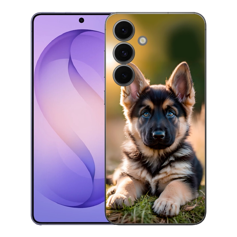 mmCase géltok a Samsung Galaxy S26 FE-hez – német juhászkutya a természetben