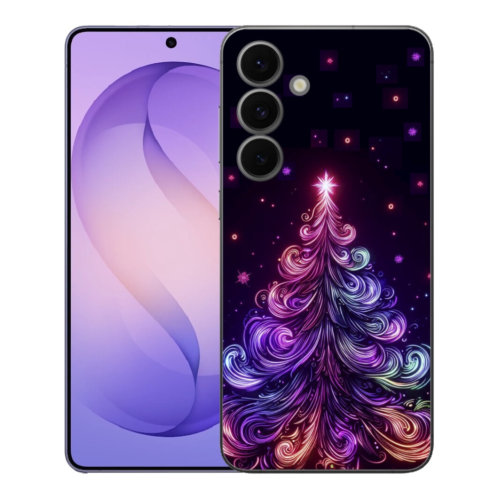 mmCase gél tok a Samsung Galaxy S26 FE-hez – neon karácsonyfa 1