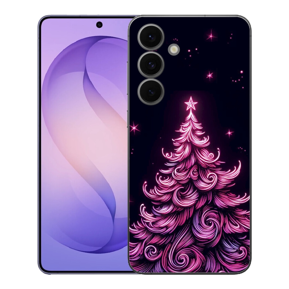 mmCase gél tok a Samsung Galaxy S26 FE-hez – neon karácsonyfa 2