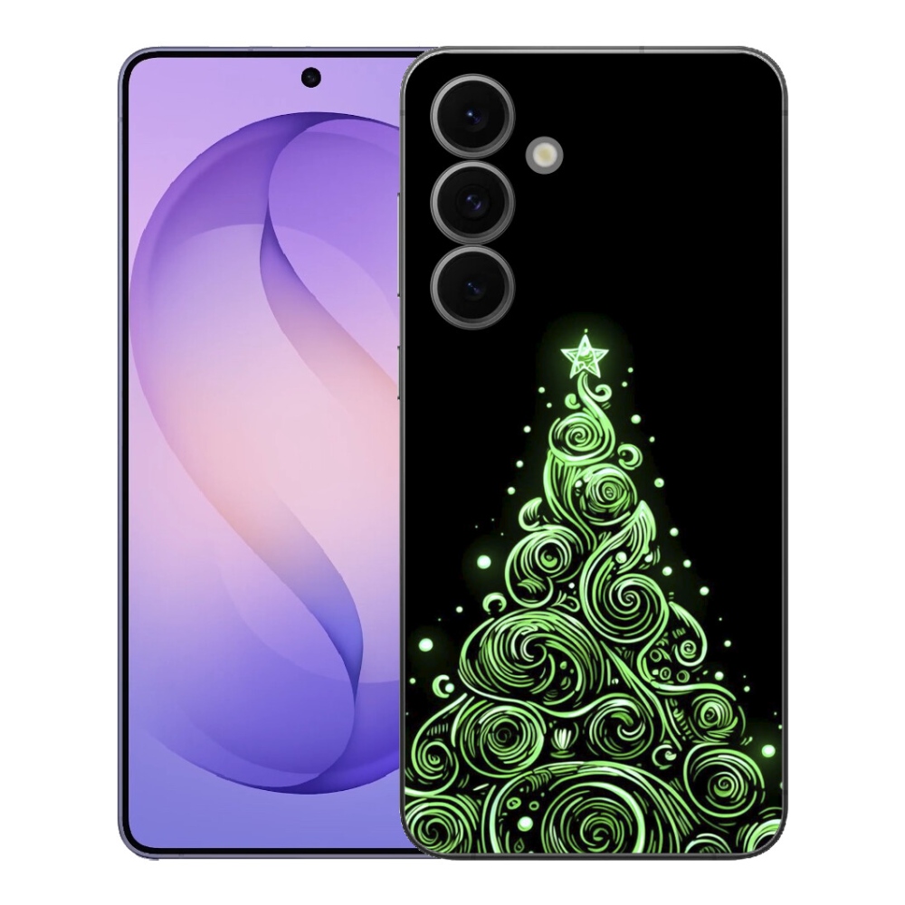 mmCase gél tok a Samsung Galaxy S26 FE-hez – neon karácsonyfa 3