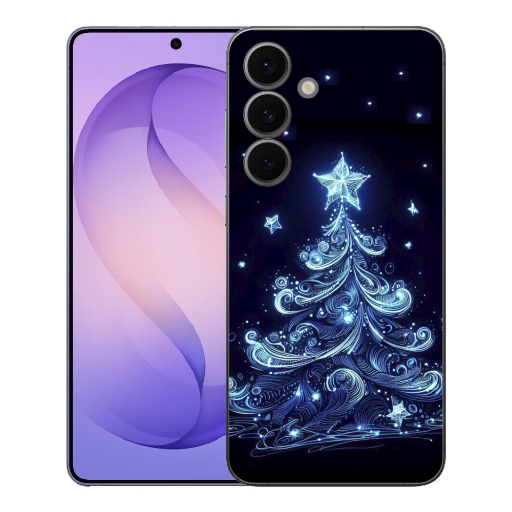 mmCase gél tok a Samsung Galaxy S26 FE-hez – neon karácsonyfa 4