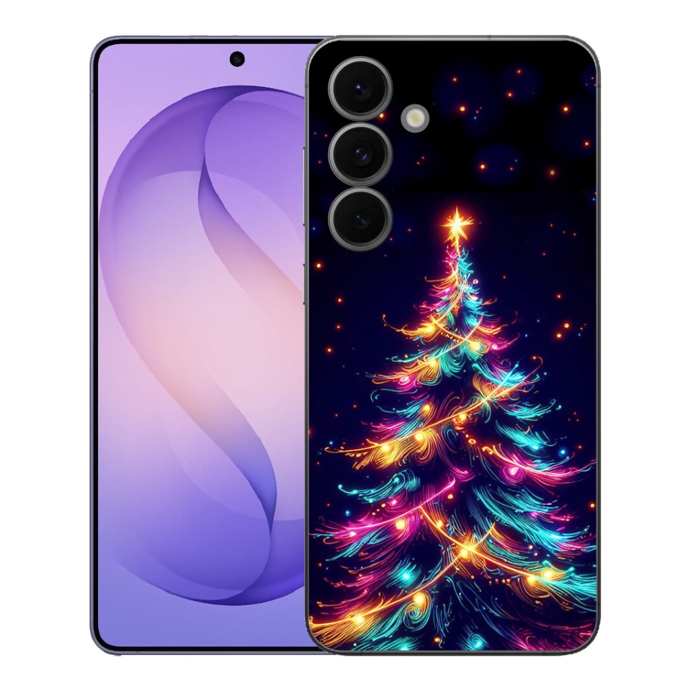 mmCase gél tok a Samsung Galaxy S26 FE-hez – neon karácsonyfa