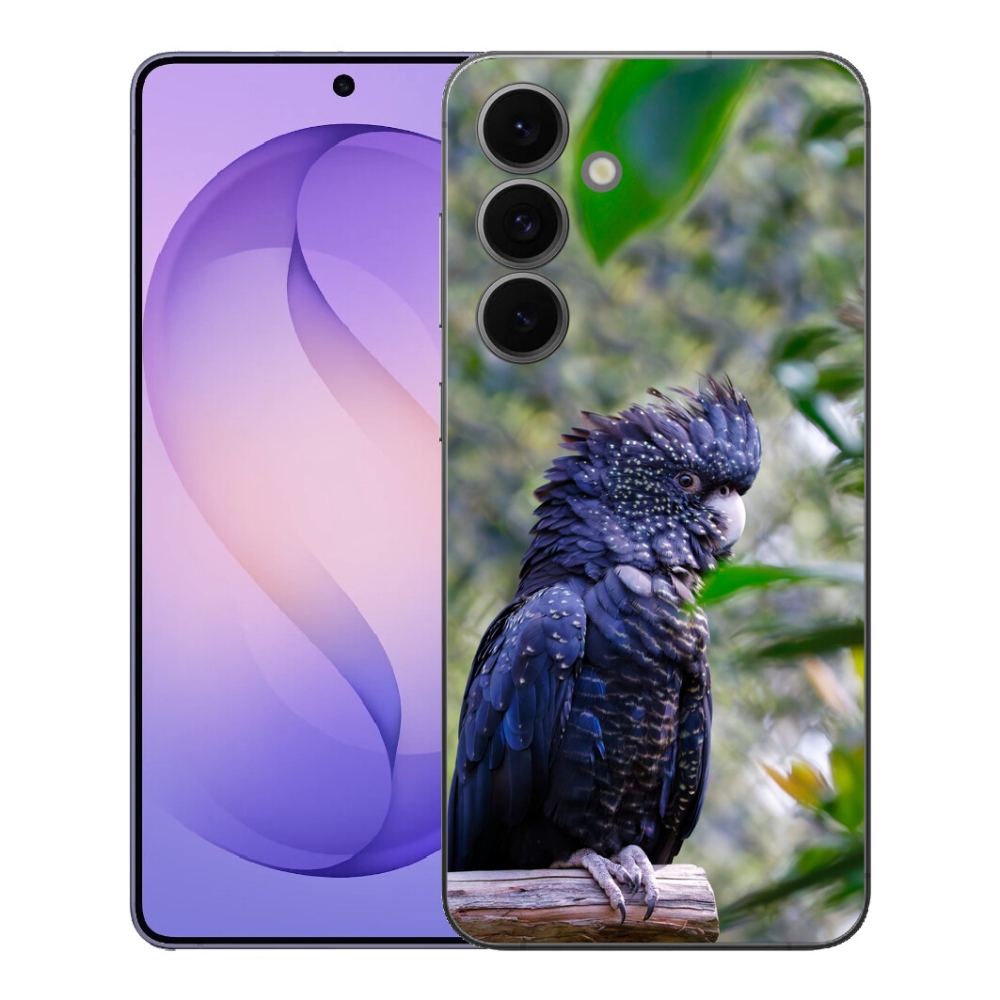 mmCase gél tok a Samsung Galaxy S26 FE-hez – fekete kakadu papagáj