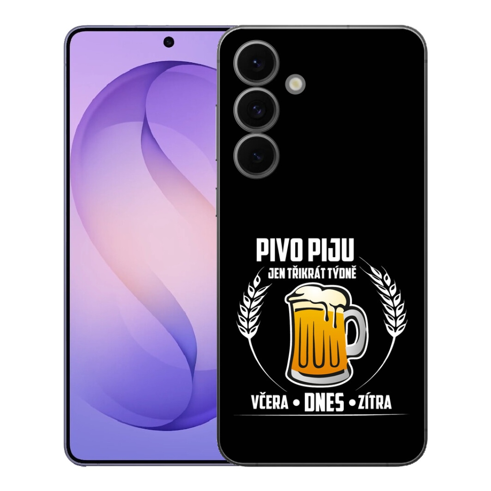 mmCase géltok a Samsung Galaxy S26 FE-hez – sörös motívum, fekete háttér