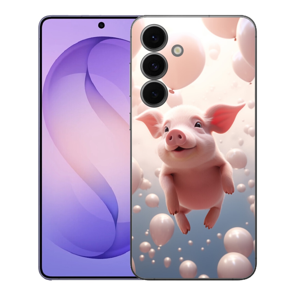 mmCase gél tok a Samsung Galaxy S26 FE-hez – malacka lufikkal