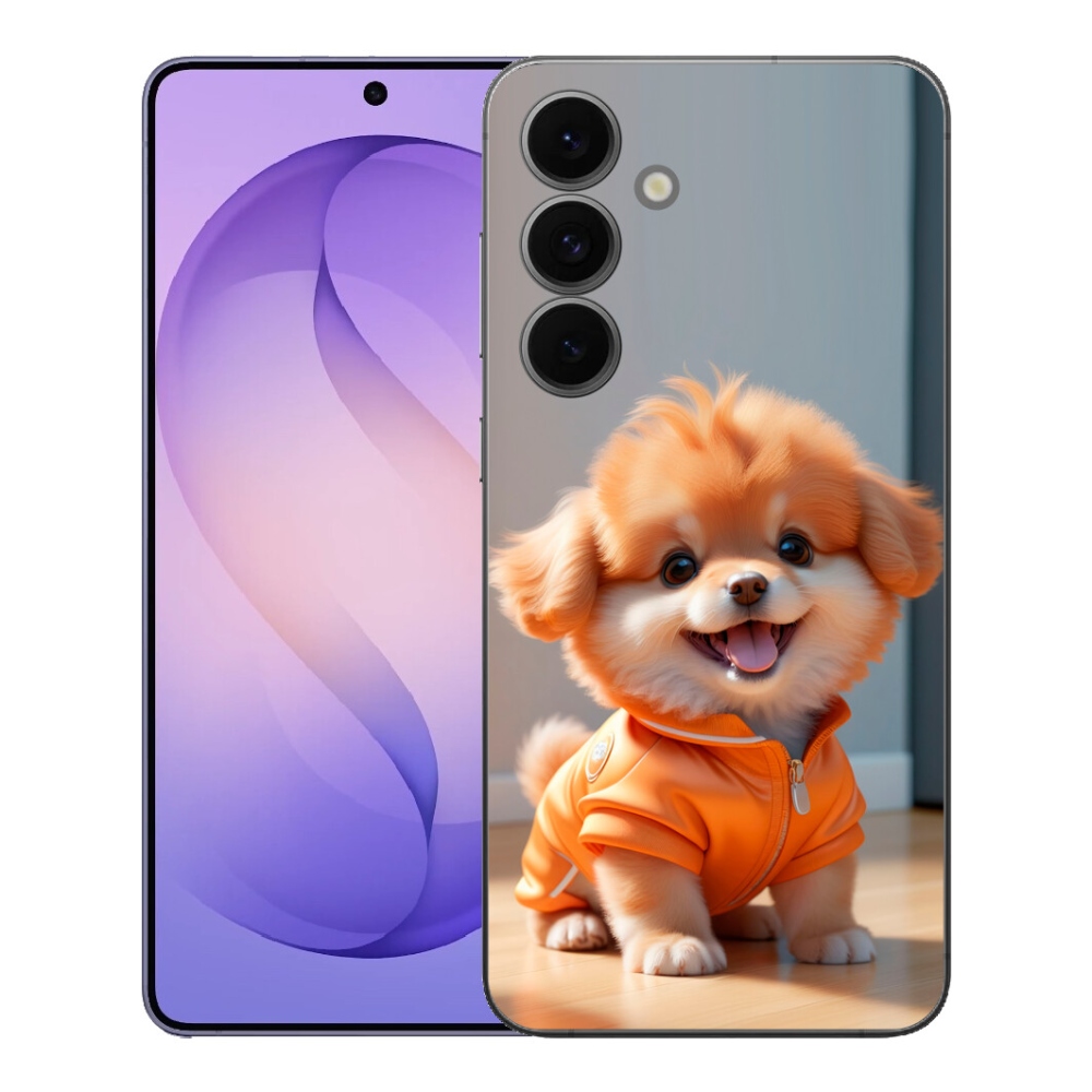 mmCase géltok a Samsung Galaxy S26 FE-hez – aranyos pomerániai pulóverben