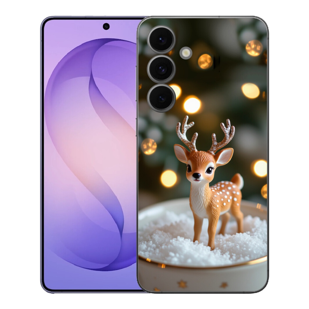 mmCase gél tok a Samsung Galaxy S26 FE-hez – aranyos karácsonyi szarvas