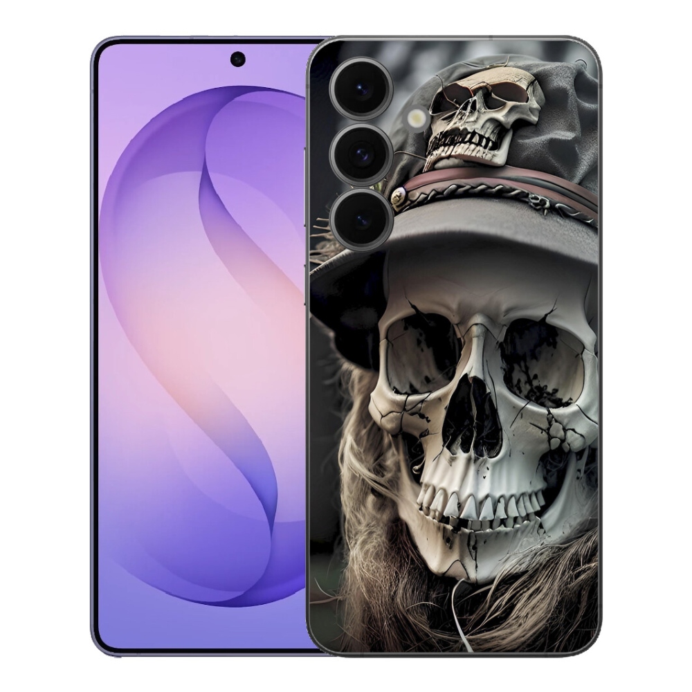 mmCase gélhuzat a Samsung Galaxy S26 FE-hez – sötét koponya