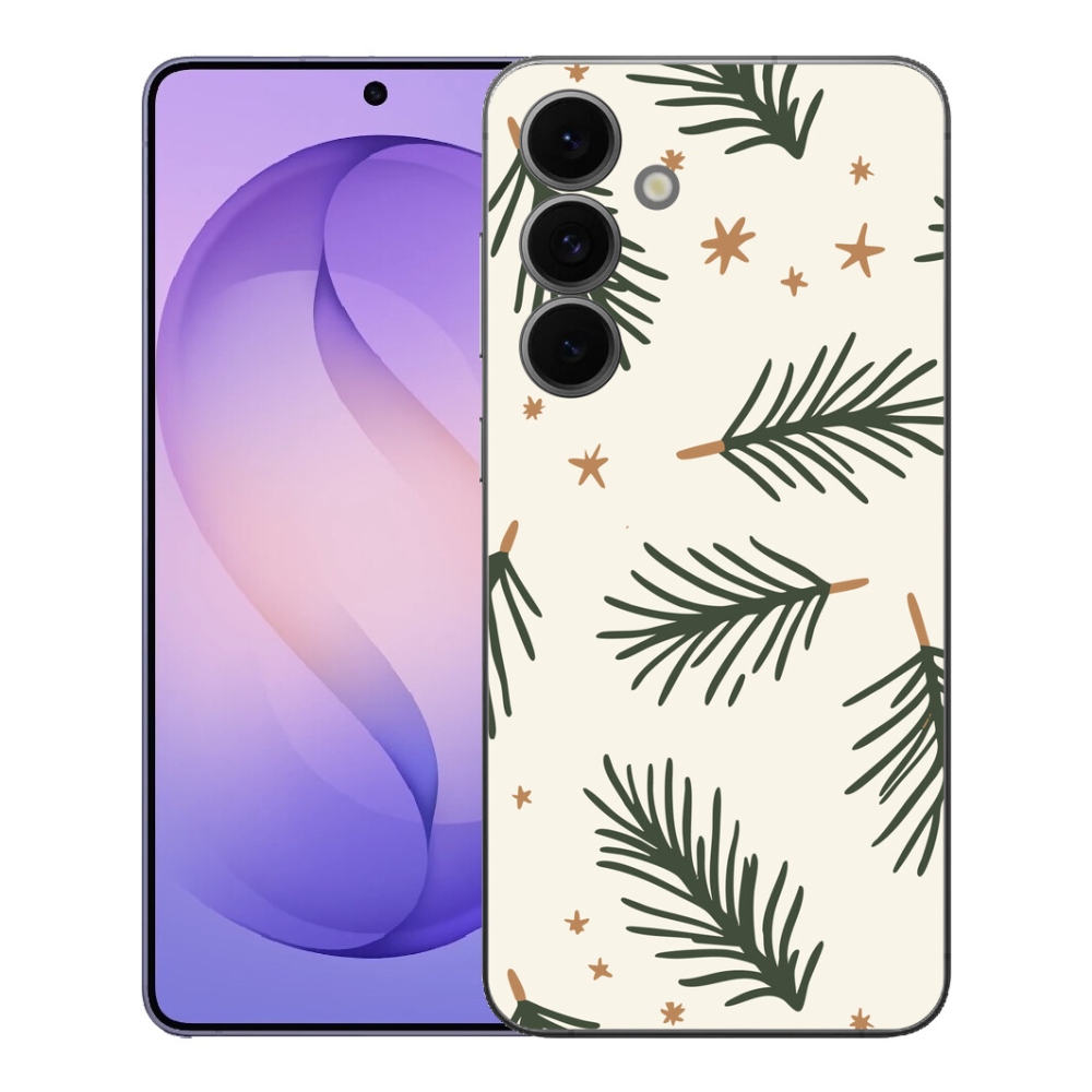 mmCase gélhuzat a Samsung Galaxy S26 FE-hez – karácsonyi tűlevelek
