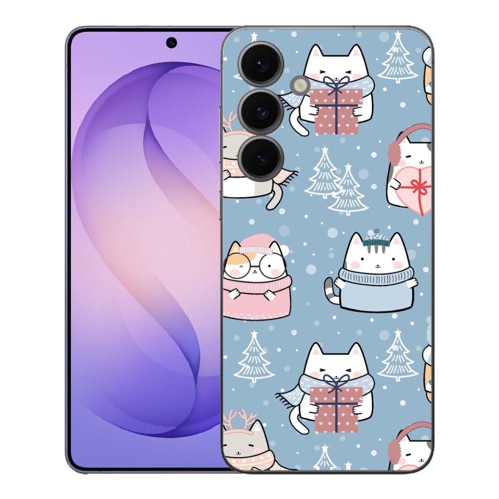 mmCase gél tok a Samsung Galaxy S26 FE-hez – karácsonyi cicák